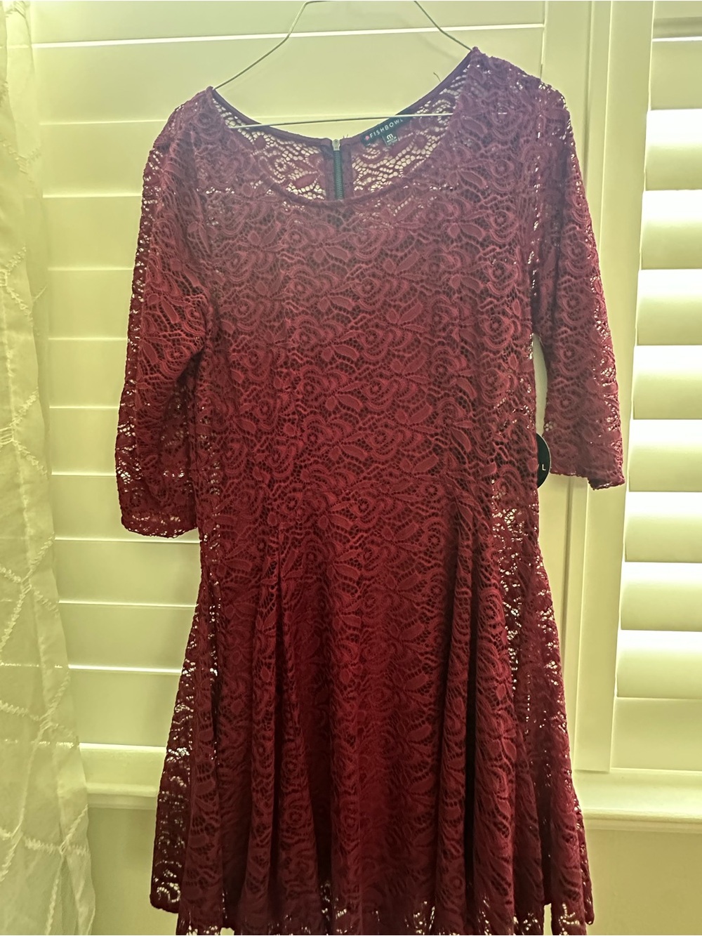 Macy's Women’s Brick Lace Midi Dress - Medium
